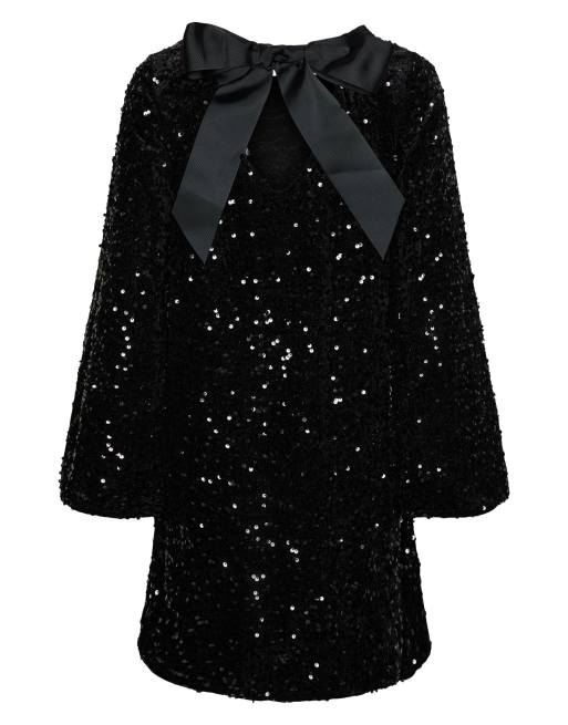 Pieces - Vestito corto nero, 6 di 6