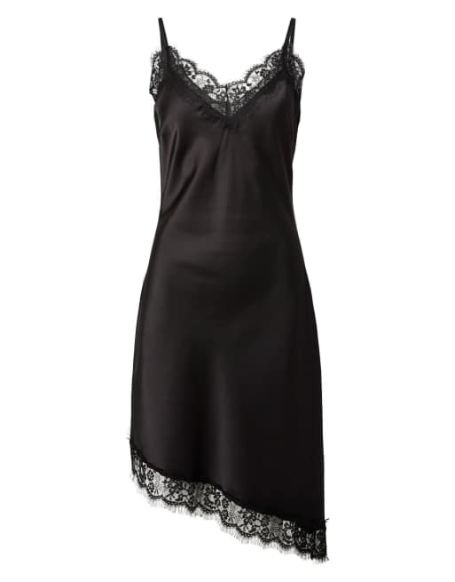 Pieces - Vestito corto nero, 6 di 7