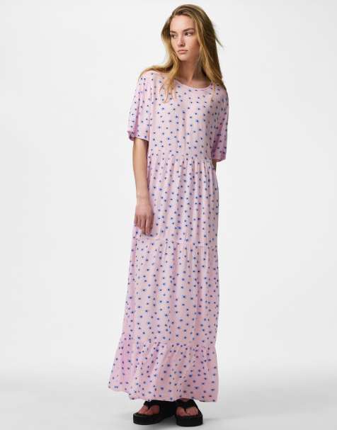 Pieces - Vestito lungo rosa - view 1