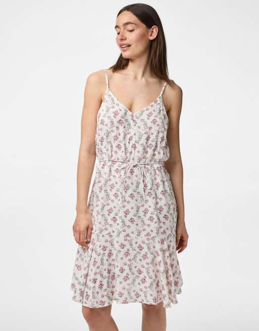 Pieces - Vestito sottoveste colore cloud dancer
