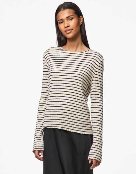 Pieces – Vit långärmad blus - view 1