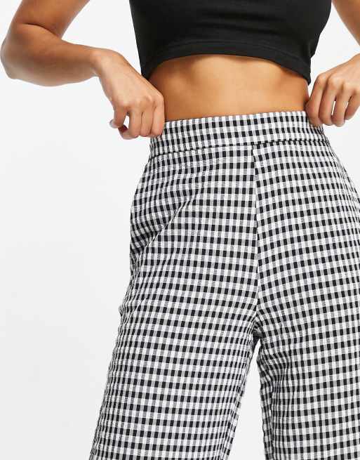 Black sales gingham pants