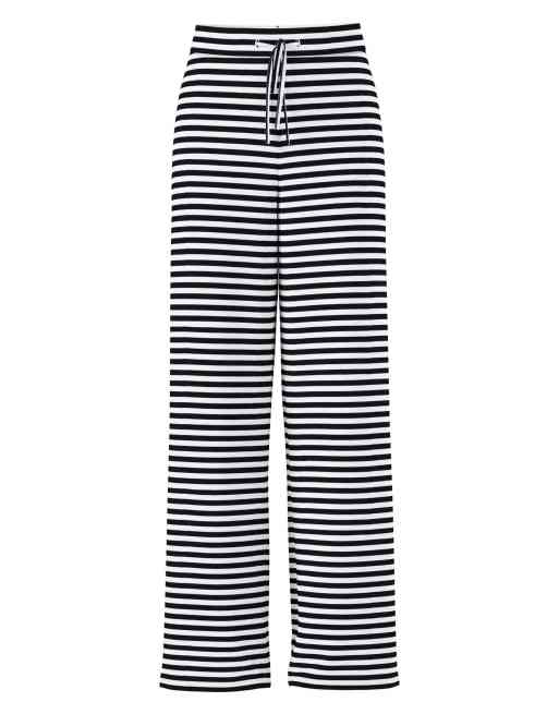 Pieces Wide-leg trousers in black 1, 6 of 7