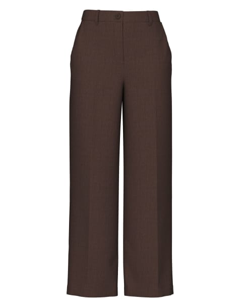 Pieces Wide-leg trousers in morel - view 1