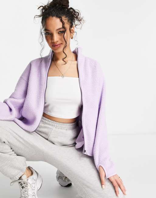 Lilac shop fleece jacket