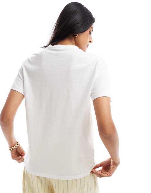 Pieces - Zodiac - T-shirt met 'Scorpio' print in wit, 4 van 4
