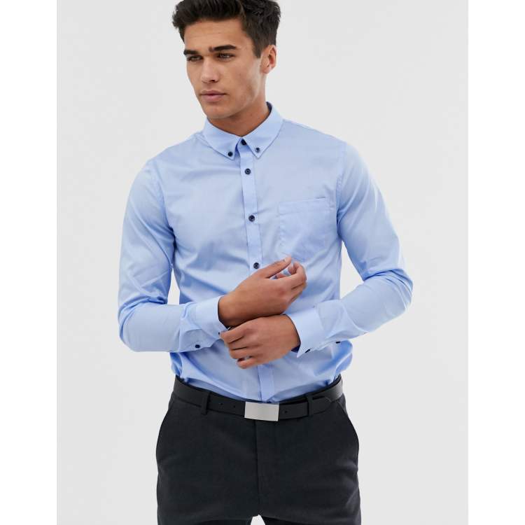 Pier One Camicia button down azzurra ASOS
