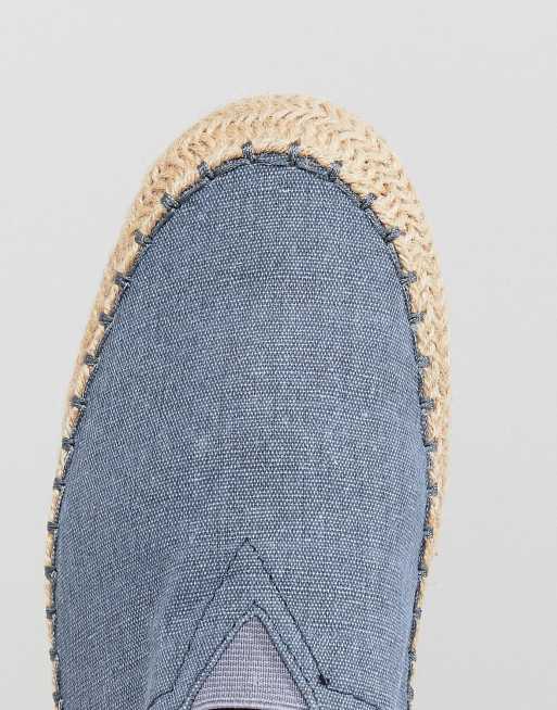 Pier One canvas espadrilles in navy, 3 of 4