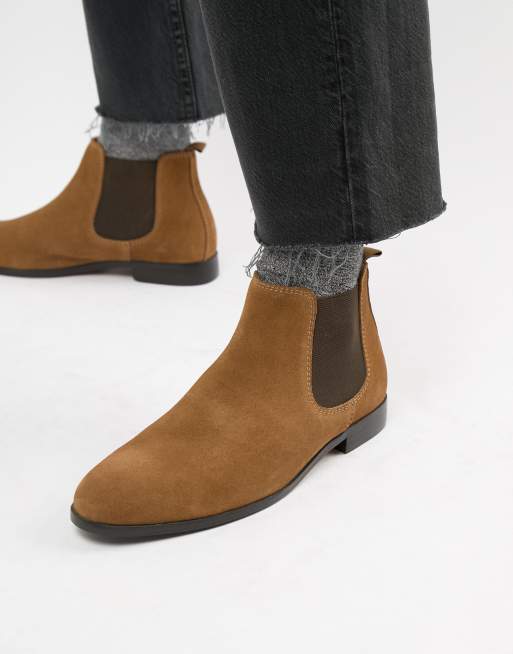 Pier One Chelsea Boots Aus Beigem Wildleder Asos