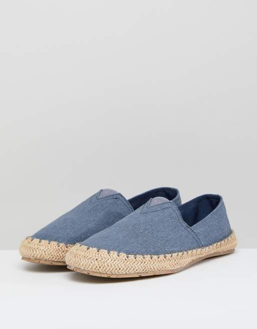 Pier One Espadrilles in tela blu navy ASOS