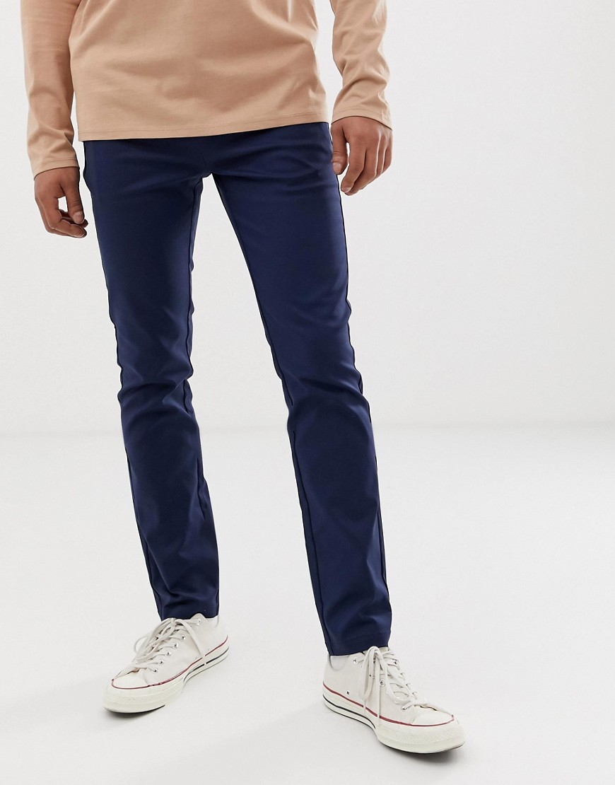Pier One - Slim-fit broek in donkerblauw