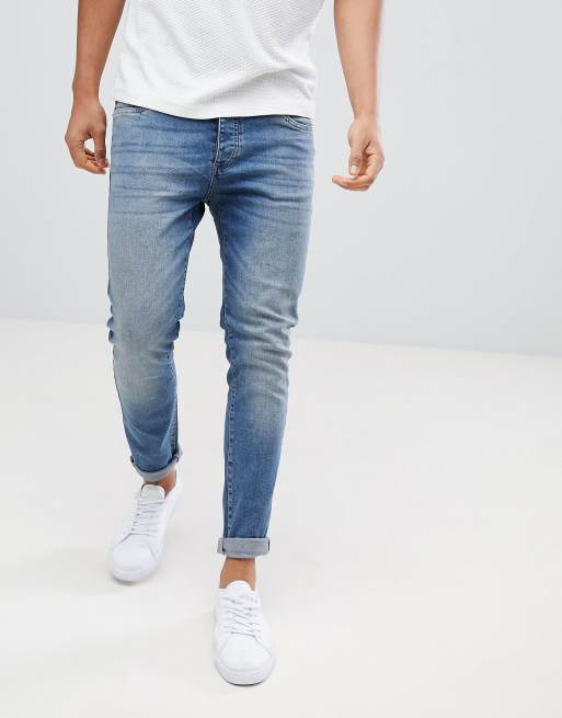 Pier One Slim Fit Jeans In Light Blue