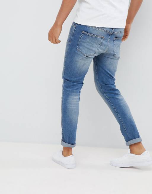 Pier One Slim Fit Jeans In Light Blue