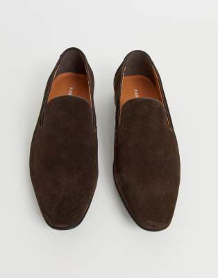 brown slipper loafers