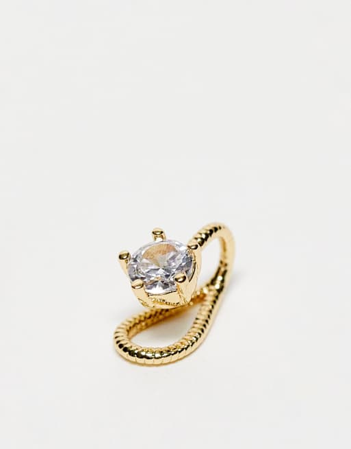 Piercing falso dorado para la nariz de DesignB London