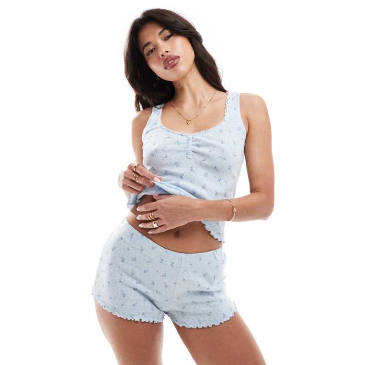 Pijama Verano Hombre Pijama Corto Para Hombre Sin Mangas