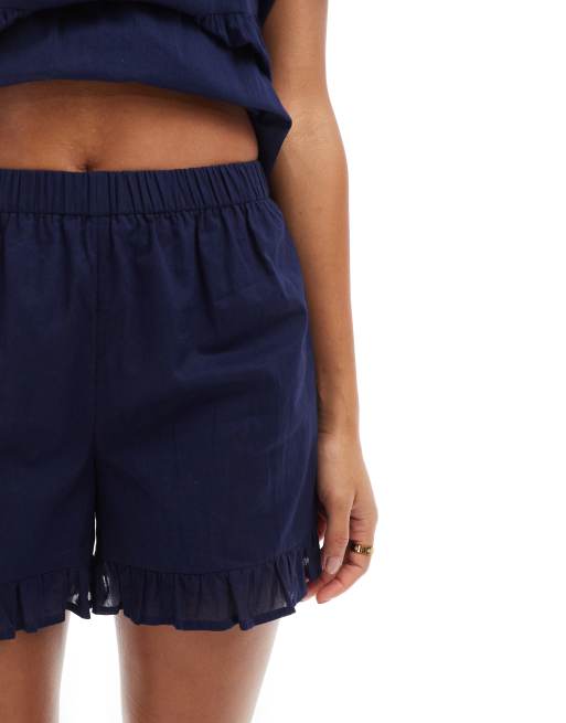 Pijama azul marino y leche de coco de manga corta estilo campero de Cotton On, 4 de 4