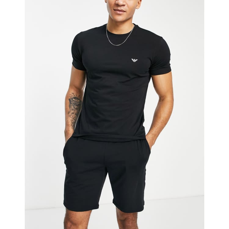 Camiseta armani con pantalones cheap negro