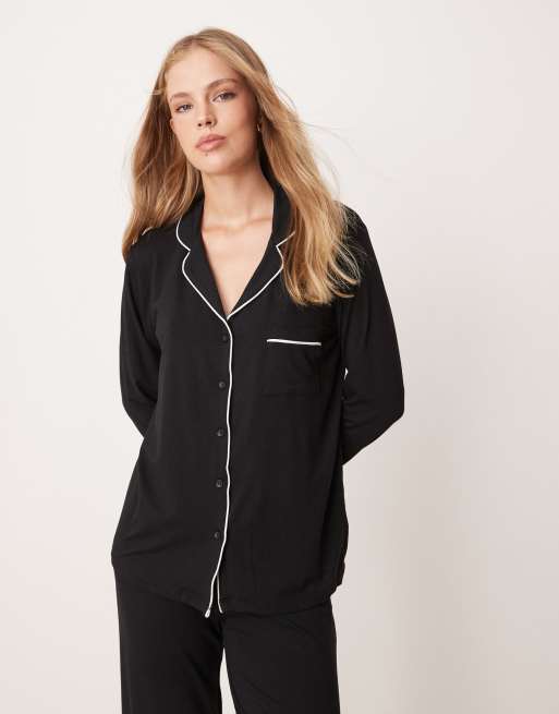 Pijama negro de manga larga de New Look, 4 de 4