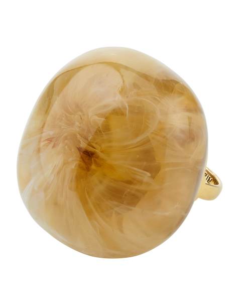 Pilgrim - Aase - Vergulde ring in crème - view 1