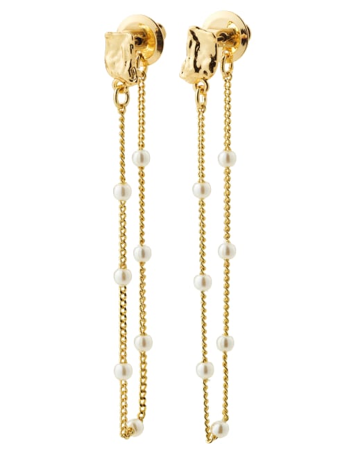 Pilgrim Aerun earrings in gold plated, 2 of 4