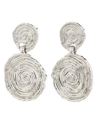 Air - Boucles d'oreilles en plaqué argent-Argenté One Size
