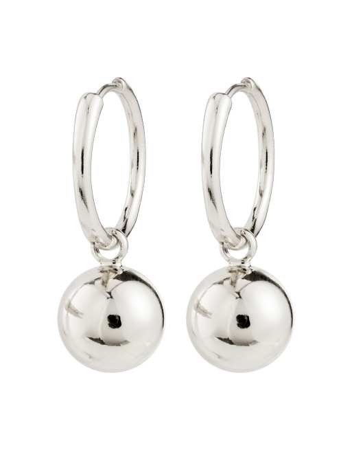Pilgrim - Air - Orecchini a cerchio placcati in argento, 2 di 4