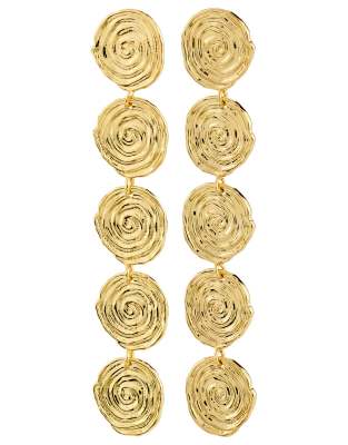 Pilgrim - Air - Vergoldete Ohrringe-Goldfarben