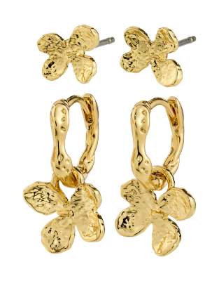 Pilgrim - Ajani - Vergoldete Ohrringe im 2-in-1-Set-Goldfarben