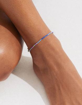 Pilgrim - Alison - Bracelet de cheville en plaqué argent-Argenté