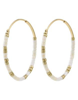 Pilgrim - Alison - Vergoldete Ohrringe-Weiß