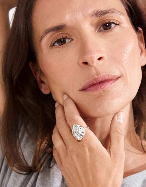 Pilgrim anello Haze placcato argento - view 1