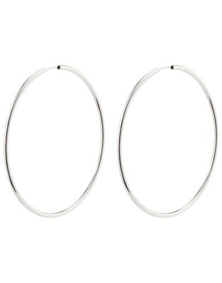 Pilgrim - April - Große versilberte Creolen