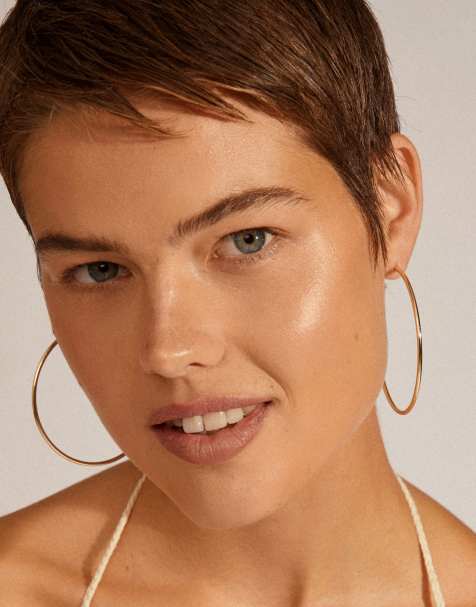 Pilgrim - April - Orecchini a cerchio grandi placcati oro - view 1