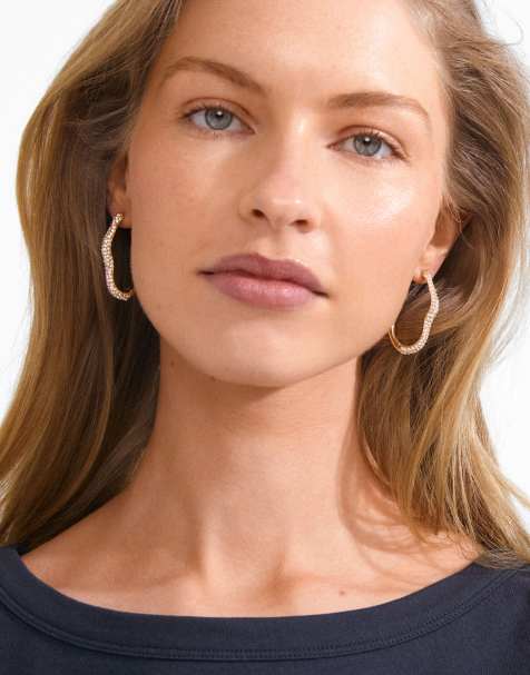 Pilgrim Avola hoop earrings in gold plated - view 1