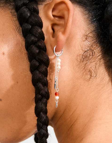 Pilgrim - Between - Boucles d'oreilles chaîne en plaqué argent - view 1