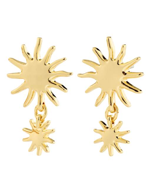 Pilgrim boucles d'oreilles Lyricus plaqué or, 2 de 4