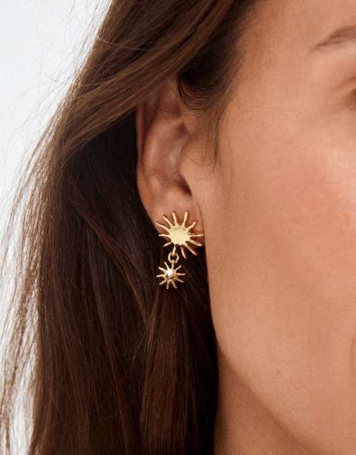 Pilgrim boucles d'oreilles Lyricus plaqué or, 3 de 4