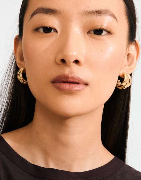 Pilgrim Damia earrings in gold plated - view 1