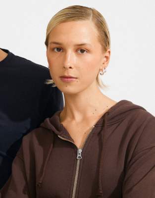 Pilgrim - Darby - Versilberte Ohrringe