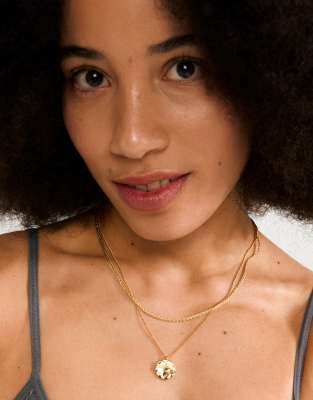 Pilgrim - Declan - 2-in-1-Set mit vergoldeten Halsketten-Goldfarben