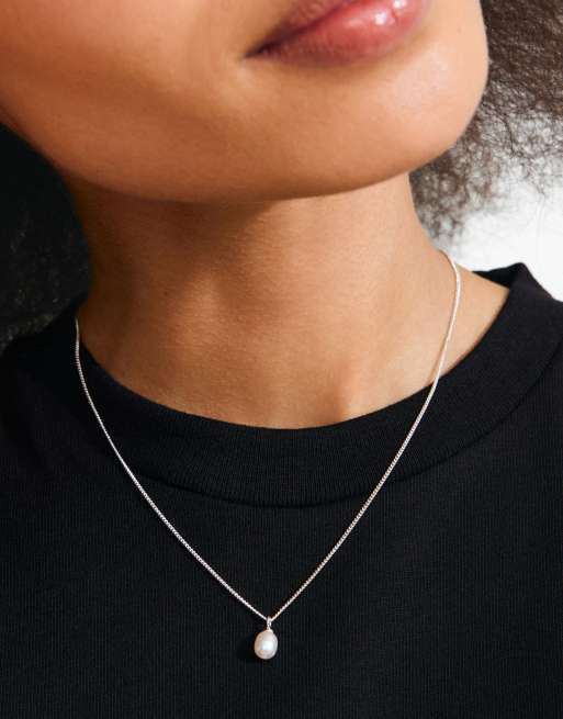 Pilgrim Evena gift set necklace earstuds in silver plated, 3 of 4
