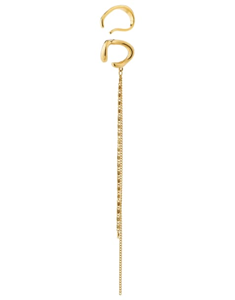 Pilgrim Evon ear cuff 2in1 set in gold plated - view 1