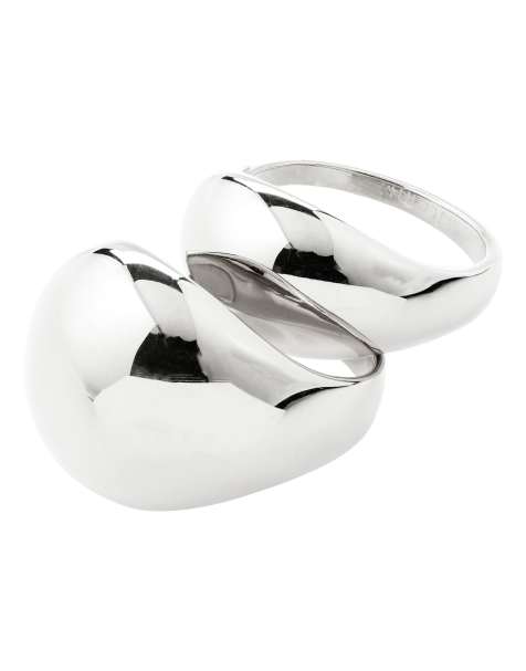 Pilgrim - Evon - Set di 2 anelli placcati argento - view 1
