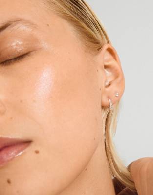 Pilgrim - Gionni - Boucles d'oreilles en plaqué argent-Argenté