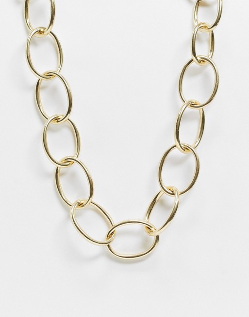 Pilgrim gold chunky chain necklace