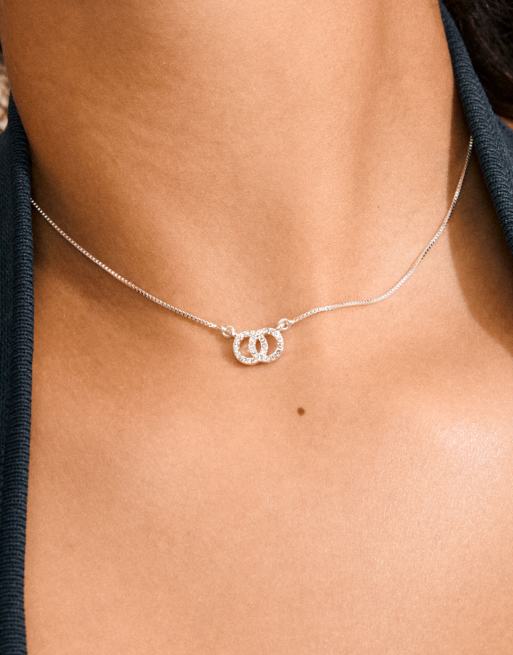 Pilgrim Harlan gift set necklace earrings in silver plated, 4 of 4