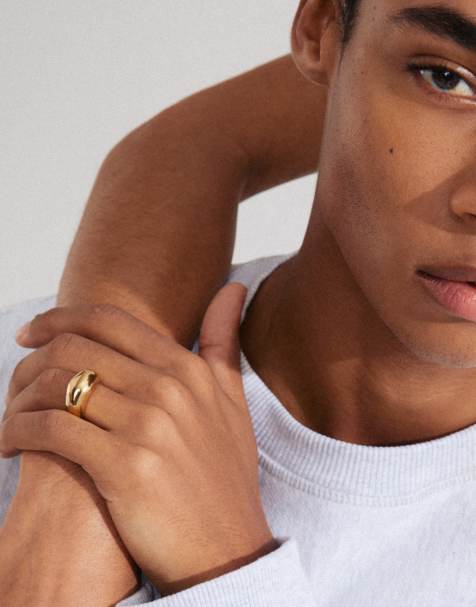 Pilgrim Harrison rings 2in1 set in gold plated - view 1