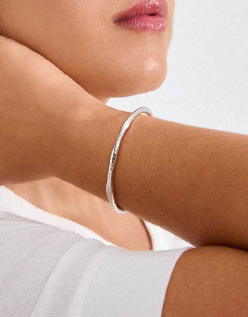 Pilgrim Haze bangle in silver plated, 3 of 3