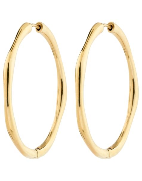 Pilgrim Haze hoop earrings in gold plated - view 1